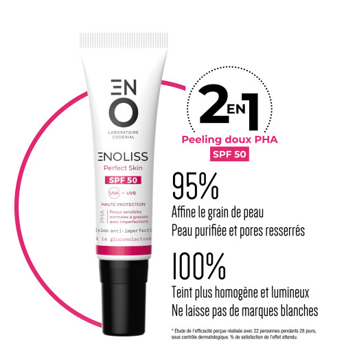 Peeling doux aux AHA avec protection solaire